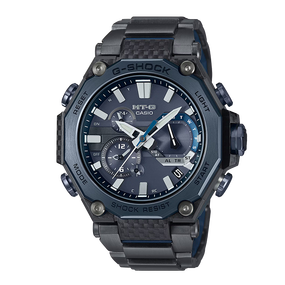卡西欧手表 G-SHOCK BLUE CARBON 防水防震六局电波太阳能动力表款MTG-B2000YBD-2ADR