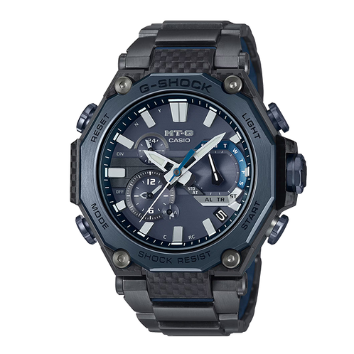 卡西欧手表 G-SHOCK  【新品】BLUE CARBON 防水防震六局电波太阳能动力表款MTG-B2000YBD-2ADR