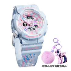 卡西欧手表 BABY-G 【新品】小马宝莉合作款 时尚潮流 防水防震表款BA-110FH/BGD-10K