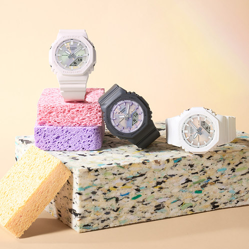 卡西欧手表 G-SHOCK  【新品】璀璨幻色主题 防水防震时尚运动女表GMA-P2100PC