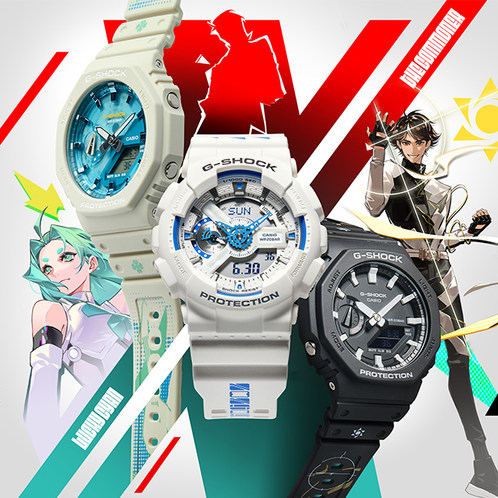 卡西欧手表 G-SHOCK  【新品】凸变英雄合作款 时尚潮流表款GA-110HDS/GA-2100AS/GA-2100