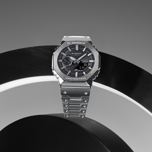 卡西欧手表 G-SHOCK  【新品】全金属 潮流时尚 防震防水运动男表GM-B2100SD-1APRN