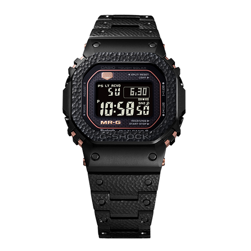 卡西欧手表 G-SHOCK  【新品】MR-G系列鎚起 山形工厂高端生产线 人造蓝宝石玻璃镜面 防水防震六局电波太阳能动力MRG-B5000HT-1DR