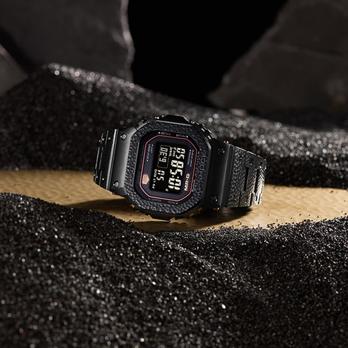 卡西欧手表 G-SHOCK  【新品】MR-G系列鎚起 山形工厂高端生产线 人造蓝宝石玻璃镜面 防水防震六局电波太阳能动力MRG-B5000HT-1DR