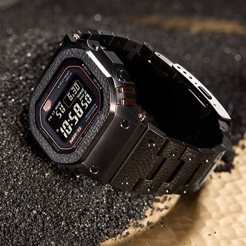 卡西欧手表 G-SHOCK  【新品】MR-G系列鎚起 山形工厂高端生产线 人造蓝宝石玻璃镜面 防水防震六局电波太阳能动力MRG-B5000HT-1DR