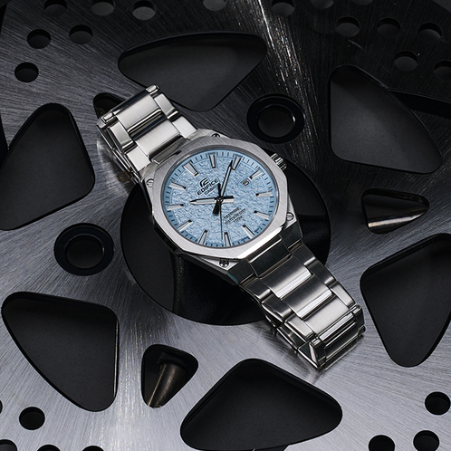 卡西欧手表 EDIFICE  【新品】艾迪斐斯 全新色彩主题 人造蓝宝石玻璃镜面防水商务男表EFR-S108DE
