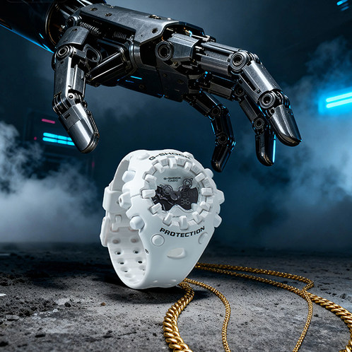 卡西欧手表 G-SHOCK  【新品】全新“自由白”色 特殊包装“酷眼仔”GA-V01-7APFK