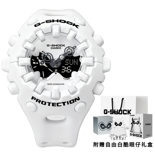卡西欧手表 G-SHOCK  【新品】全新“自由白”色 特殊包装“酷眼仔”GA-V01-7APFK