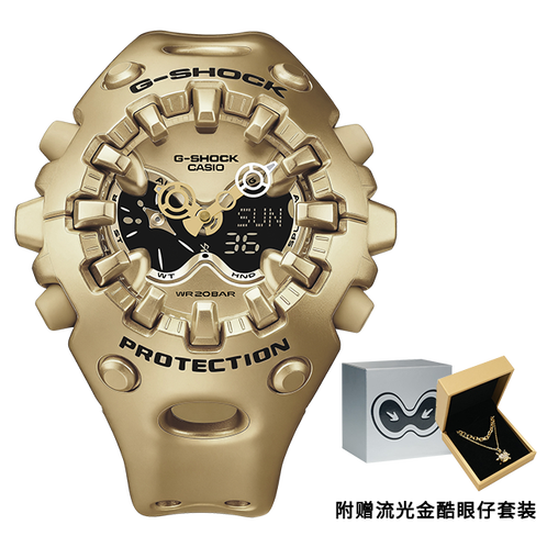卡西欧手表 G-SHOCK  【新品】全新“流光金”色 特殊项链套组GA-V01A-9APFK