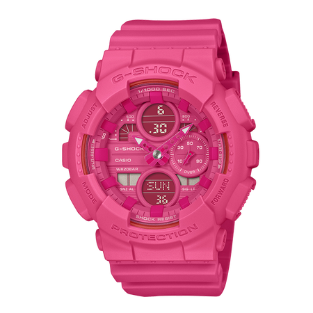 卡西欧手表 G-SHOCK 【新品】直营专供 Pink Ribbon系列时尚潮流运动女表GMA-S145PK-4ADR
