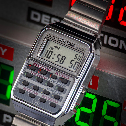 卡西欧手表 小金表  【新品】VINTAGE 复古表款 BACK TO THE FUTURE 特殊背刻与包装CA-500WEBF-1APR