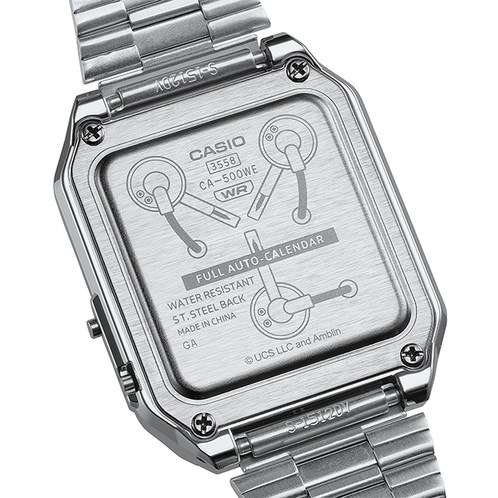 卡西欧手表 小金表  【新品】VINTAGE 复古表款 BACK TO THE FUTURE 特殊背刻与包装CA-500WEBF-1APR