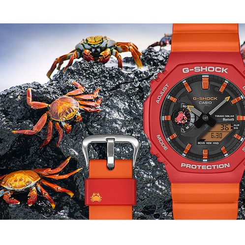 卡西欧手表 G-SHOCK  第二弹达尔文主题系列 防水防震时尚手表GA-B2100DF