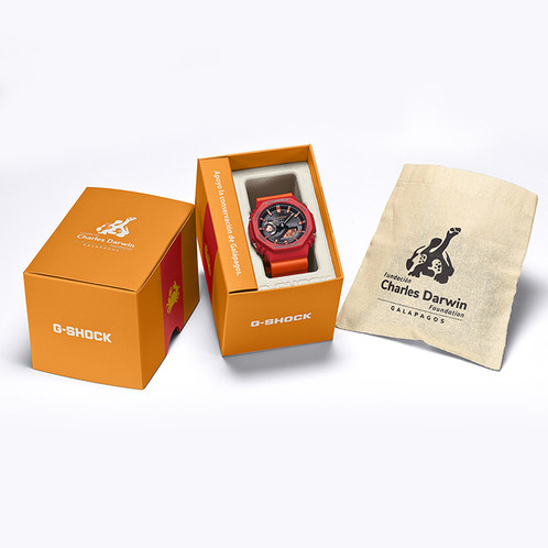 卡西欧手表 G-SHOCK  第二弹达尔文主题系列 防水防震时尚手表GA-B2100DF