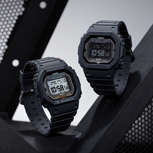 卡西欧手表 G-SHOCK  时尚运动设计MIP屏经典方块防水防震运动男表GW-BX5600