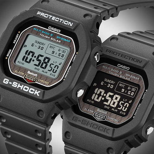 卡西欧手表 G-SHOCK  时尚运动设计MIP屏经典方块防水防震运动男表GW-BX5600