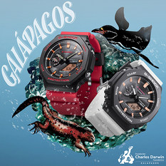 卡西欧手表 G-SHOCK 达尔文主题系列 防水防震时尚手表GA-B2100CD