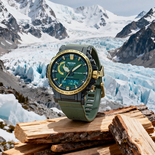 卡西欧手表 PRO TREK  【新品】30周年特殊背刻 防水太阳能动力六局电波运动男表PRW-61ANS-3PR
