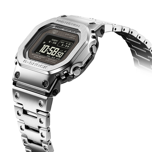 卡西欧手表 G-SHOCK  全新设计风格 时尚潮流 防震防水蓝牙连接六局电波太阳能动力运动男表GMW-BZ5000