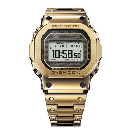 卡西欧手表 G-SHOCK 全新设计风格 时尚潮流 防震防水蓝牙连接六局电波太阳能动力运动男表GMW-BZ5000