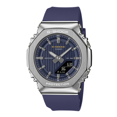 卡西欧手表 G-SHOCK 【新品】全新蓝白双色 时尚防水防震运动表款GM-S2110SH