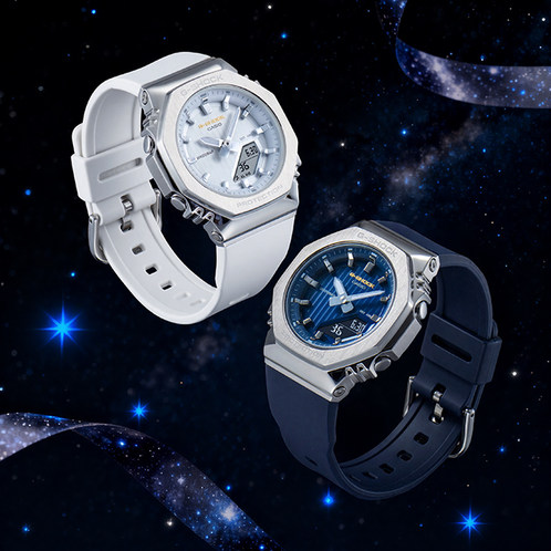 卡西欧手表 G-SHOCK  【新品】全新蓝白双色 时尚防水防震运动表款GM-S2110SH