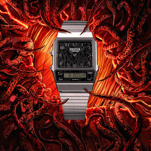 卡西欧手表 小金表  【新品】怪奇物语联名 防水防震时尚表款AQ-800EST-1ADR