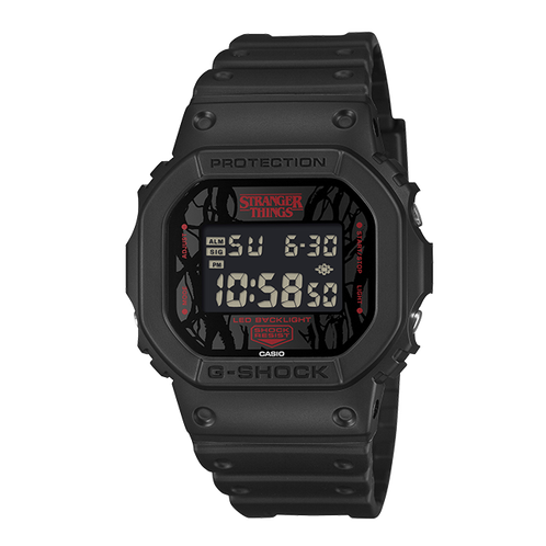 卡西欧手表 G-SHOCK  【新品】怪奇物语联名 防水防震时尚表款DW-5600STT-1PR