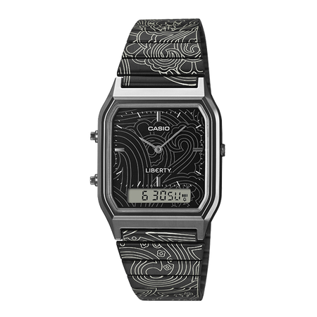 卡西欧手表 小金表 【新品】Liberty Collaboration联名潮流时尚表款AQ-230ELT/AQ-230EBLT