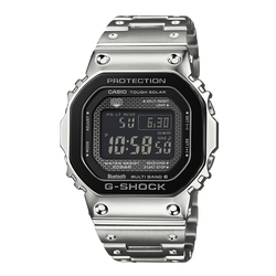卡西欧手表 G-SHOCK 全金属 潮流独特感 防震防水六局电波太阳能动力运动男表GMW-B5000BT-1PRN