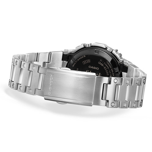 卡西欧手表 G-SHOCK  【新品】全金属 潮流独特感 防震防水六局电波太阳能动力运动男表GMW-B5000BT-1PRN