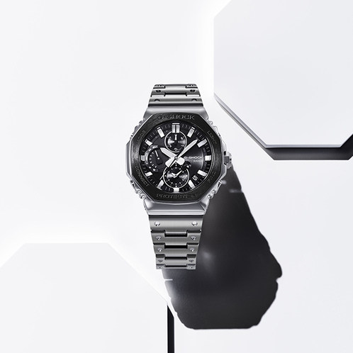 卡西欧手表 G-SHOCK  【新品】全金属指针八角 防水防震蓝牙连接表款GMC-B2100BT-1APRN