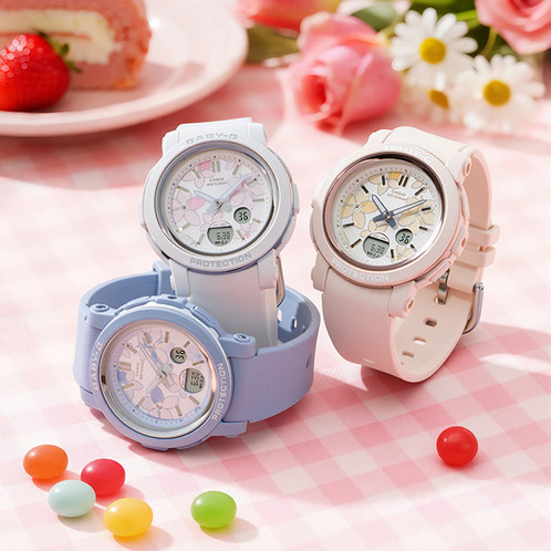卡西欧手表 BABY-G  【新品】时尚花卉 潮流防水防震女表BGA-290FL