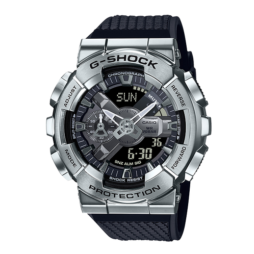 卡西欧手表 G-SHOCK  金属表壳 防水防震防磁运动男表GM-110-1APR