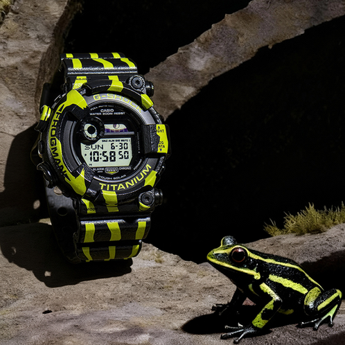卡西欧手表 G-SHOCK  【新品】全新箭毒蛙 蛙人系列 时尚防水太阳能动力男表GW-8200TPF-1PR
