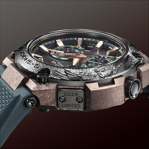 卡西欧手表 G-SHOCK  【新品】MR-G系列鐵鐔 山形工厂高端生产线 特殊包装限量编号 防水防震六局电波太阳能动力MRG-B2000KT-3ADR