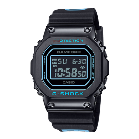 卡西欧手表 G-SHOCK 【新品】BAMFORD联名第三弹 防水防震时尚表款GM-5600BWD-1DR