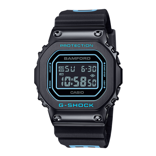 卡西欧手表 G-SHOCK  【新品】BAMFORD联名第三弹 防水防震时尚表款GM-5600BWD-1DR