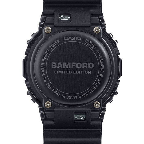 卡西欧手表 G-SHOCK  【新品】BAMFORD联名第三弹 防水防震时尚表款GM-5600BWD-1DR