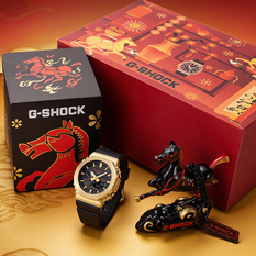 卡西欧手表 G-SHOCK 【新品】马年新年生肖款 防水防震时尚表款GBM-2100CX-9APFH
