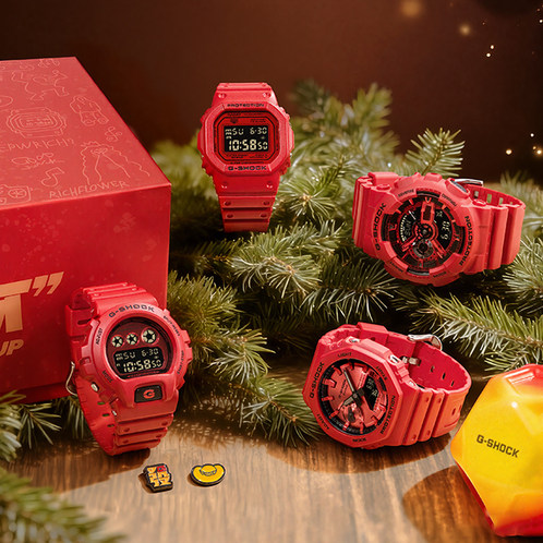 卡西欧手表 G-SHOCK  【新品】主题系列 特殊礼盒 防水防震运动表款DW-5600RRB/DW-6900RRB/GA-110RRB/GA-2100RRB