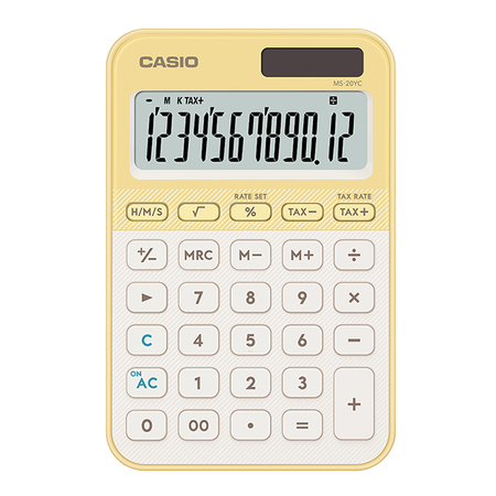 卡西欧计算器 日常商务 【新品】全新时尚彩色MS-20YC