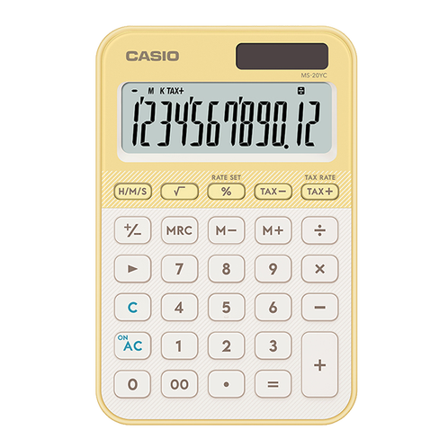 卡西欧计算器 日常商务  【新品】全新时尚彩色MS-20YC