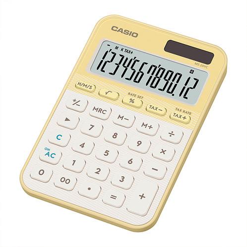 卡西欧计算器 日常商务  【新品】全新时尚彩色MS-20YC