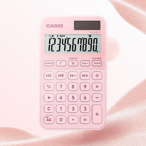 卡西欧计算器 日常商务  【新品】全新小巧可爱彩色SL-310YC