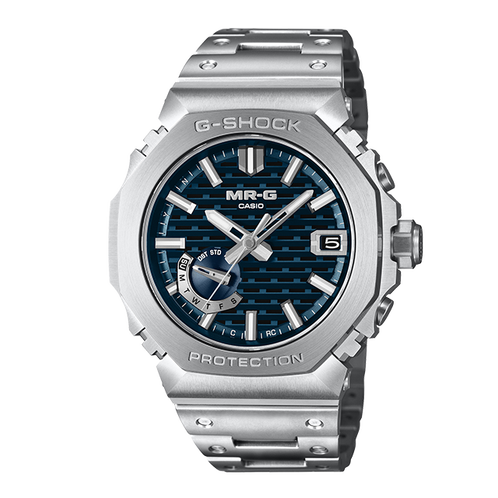 卡西欧手表 G-SHOCK  MR-G 縹色 山形工厂高端生产线 防水防震六局电波太阳能动力MRG-B2100D-2ADR