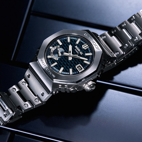 卡西欧手表 G-SHOCK  MR-G 縹色 山形工厂高端生产线 防水防震六局电波太阳能动力MRG-B2100D-2ADR