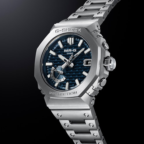 卡西欧手表 G-SHOCK  MR-G 縹色 山形工厂高端生产线 防水防震六局电波太阳能动力MRG-B2100D-2ADR