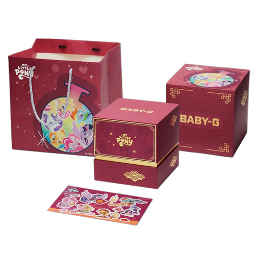 卡西欧手表 BABY-G  【新品】小马宝莉合作款 时尚潮流防水防震女表BA-110XMLP25-7PFUN
