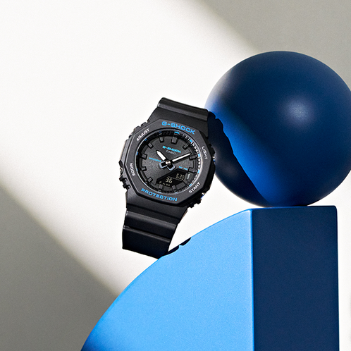 卡西欧手表 G-SHOCK  【新品】蓝调炫彩 时尚潮流运动表GMA-P2100BA